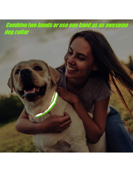 16 Bandas Reflectantes Gejoy para Correr y Caminar de Noche