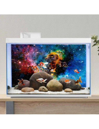Fondo de Acuario AWERT 76x46 cm Universo Cósmico