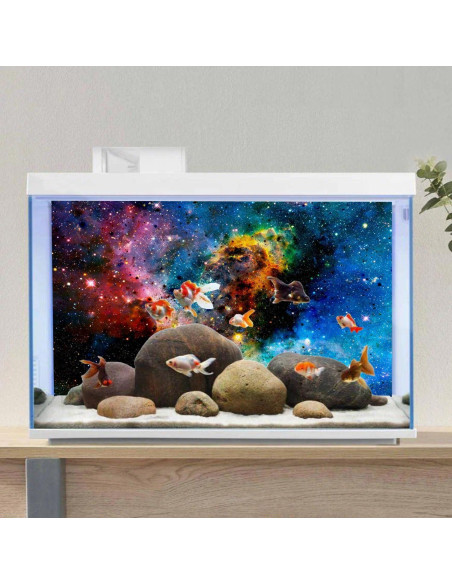 Fondo de Acuario AWERT 76x46 cm Universo Cósmico Fondo de Acuario AWERT 76x46 cm Universo Cósmico