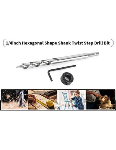 Broca Escalonada 10.16mm Walfront con Vástago Hexagonal