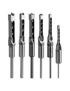 Juego de Brocas de Cincel de Mortaja Dele HSS 6 Piezas