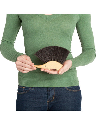 Cepillo de Mesa Erizo REDECKER - Cerdas de Caballo Natural 11.4x14cm