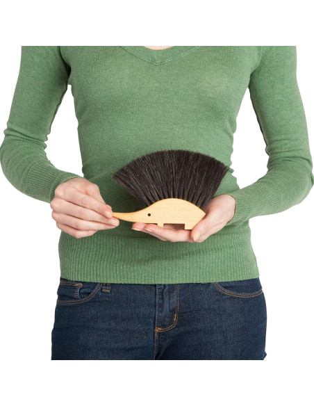 Cepillo de Mesa Erizo REDECKER - Cerdas de Caballo Natural 11.4x14cm