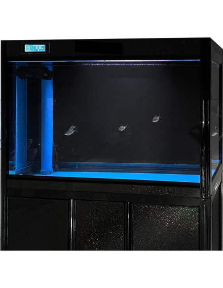 Fondo de Acuario Autoadhesivo XCNO 50x130 cm Negro Azul