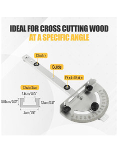 Sistema de Medición de Inglete Bothyi 415mm Ajustable 120 2