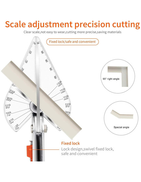 Cortador de Tijeras Ajustables Zeromall 220mm 45-135 Grados