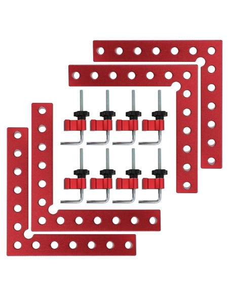 ATOLS Cuadrados de Posicionamiento 90 14x14cm Aluminio 4 Pzas