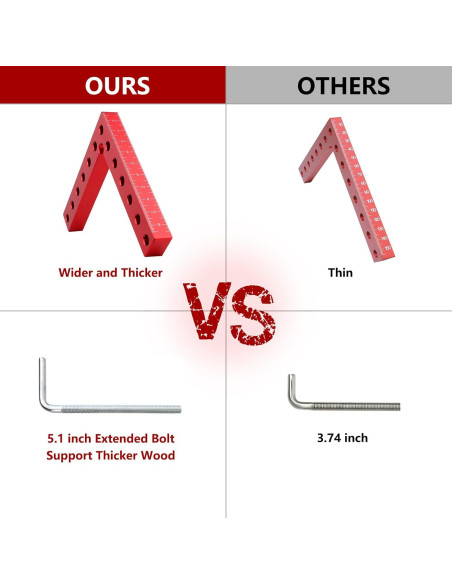 ATOLS Cuadrados de Posicionamiento 90 14x14cm Aluminio 4 Pzas