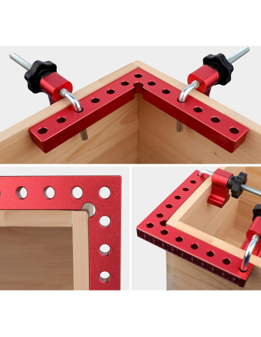 ATOLS Cuadrados de Posicionamiento 90 14x14cm Aluminio 4 Pzas