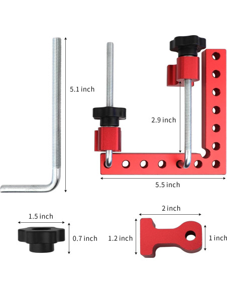 ATOLS Cuadrados de Posicionamiento 90 14x14cm Aluminio 4 Pzas