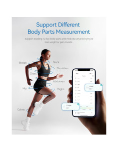 Cinta Métrica Corporal Inteligente Tychesy con Bluetooth y APP 2