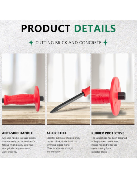 Cincel de Albañilería Barra Rey Mono 30.48 cm Acero 60CRV