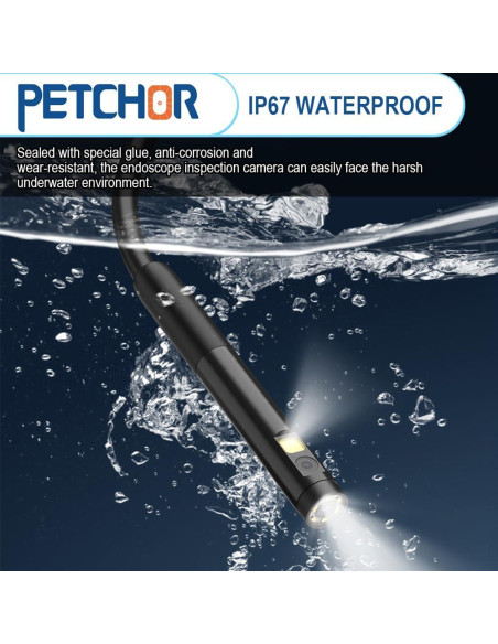 Cámara Endoscopio Doble Lente PETCHOR 1920P IP67 7.9mm