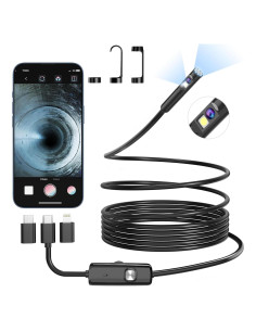 Endoscopio Borescope BlueFire 3.5m IP67 con 9 LED Ajustables