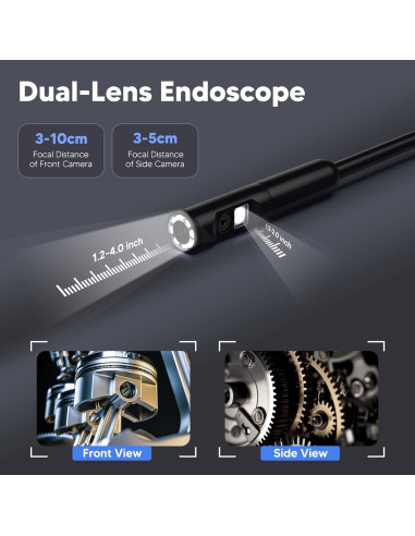 Endoscopio Borescope BlueFire 3.5m IP67 con 9 LED Ajustables