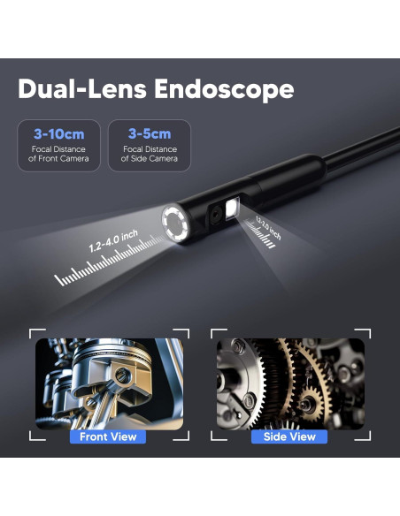 Endoscopio Borescope BlueFire 3.5m IP67 con 9 LED Ajustables