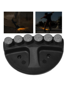 Placa de Chispas para Skateboard Qryxalith H-01 - Aluminio Negro