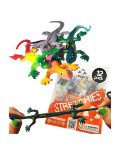 UpBrands Juguetes de Lagartijas Estirables 12 Paquete 7.62 cm
