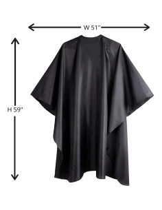 Capa de Barbero Delkinz Impermeable Unisex con Cierre Ajustable 2