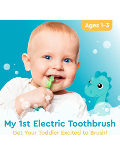 Cepillo de Dientes Sonic Brusheez Rex para Niños 1-3 Años 2