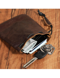 Bolsa de Cuero Pequeña HJZHII Impermeable para Joyería 2