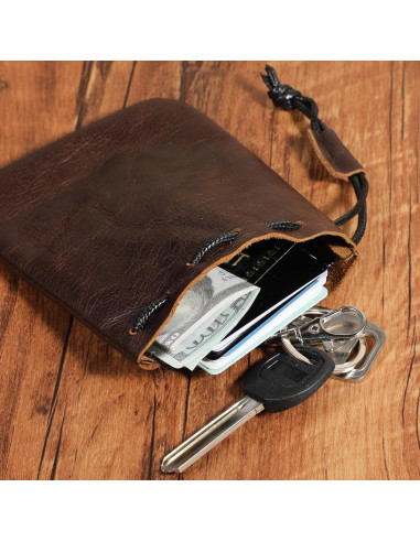 Bolsa de Cuero Pequeña HJZHII Impermeable para Joyería