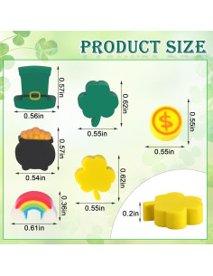 Borradores Mini de San Patricio JUNEBRUSHS - 150 Pcs 2