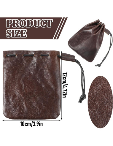 Bolsa de Cuero Pequeña HJZHII Impermeable para Joyería