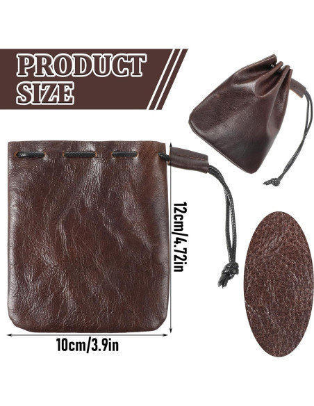 Bolsa de Cuero Pequeña HJZHII Impermeable para Joyería