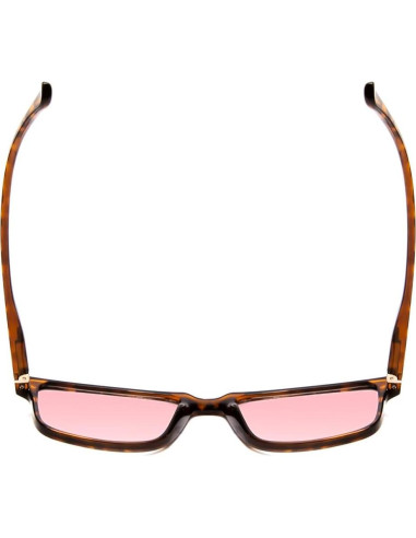 Gafas de lectura tintadas Medspex FL-41 +2.00 rosa para fotofobia