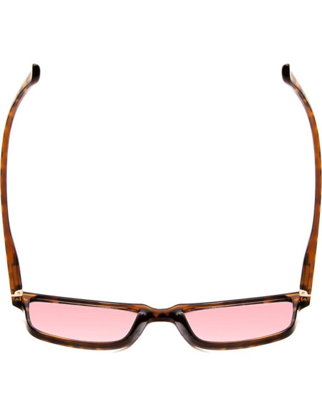 Gafas de lectura tintadas Medspex FL-41 +2.00 rosa para fotofobia