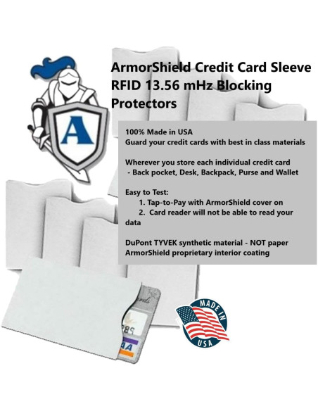 Fundas de Tarjetas de Crédito Semper Paratus Gear TYVEK 5 Pack