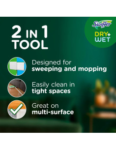 Kit de limpieza Swiffer Sweeper 2 en 1 multi-superficie 20 piezas 2