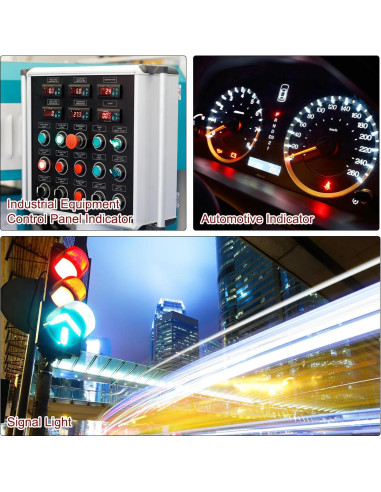 Diodos LED 3mm PATIKIL Luz Azul 20 Pcs 3V Pre Cableados