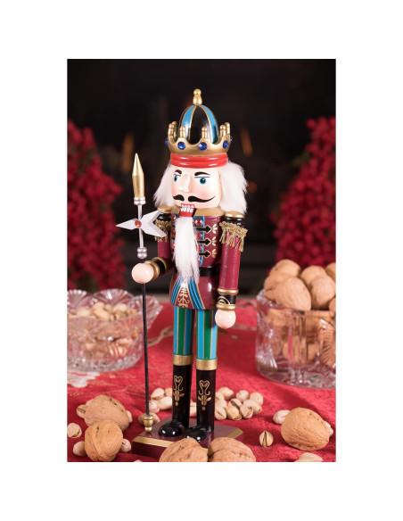 Cascanueces de Madera Rey Azul 30.48 cm Clever Creations