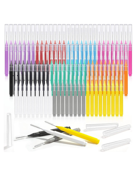 Modacraft Kit de 120 Cepillos Interdentales 6 Tamaños Ecológicos