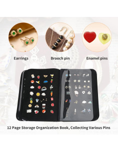 Bolsa de exhibición de pines Oeun fan 12 páginas Oxford 2