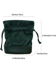 Bolsas de Regalo de Terciopelo Wanerxin 2 Piezas 10x11 cm 2