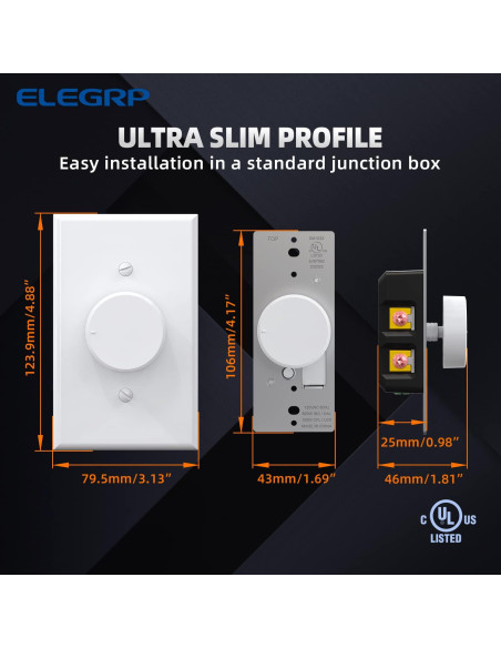 Regulador Digital de Brillo ELEGRP para Bombillas LED y CFL