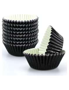 Forros de Cupcake GOLF 500 Unidades Foil Negro Estándar