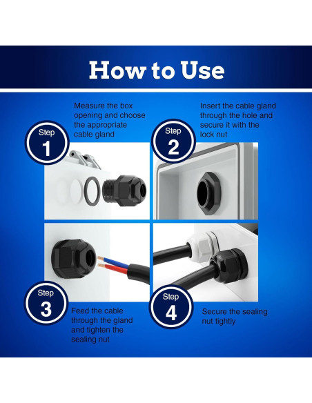 Abrazaderas de Cable NPT 1/2" Acero Inoxidable New Age 3 Pcs