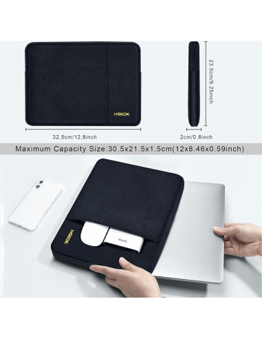 Funda para Laptop Hseok 11.6" Impermeable Compatible MacBook
