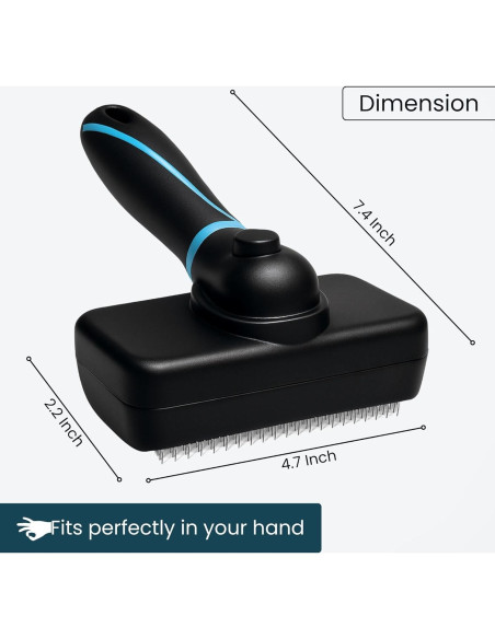 Cepillo Autolimpiante Richpet para Perros y Gatos Grande