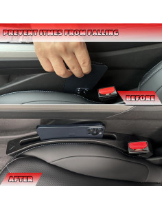 Relleno Espacio entre Asientos FARVHES Negro - Paquete de 2 2