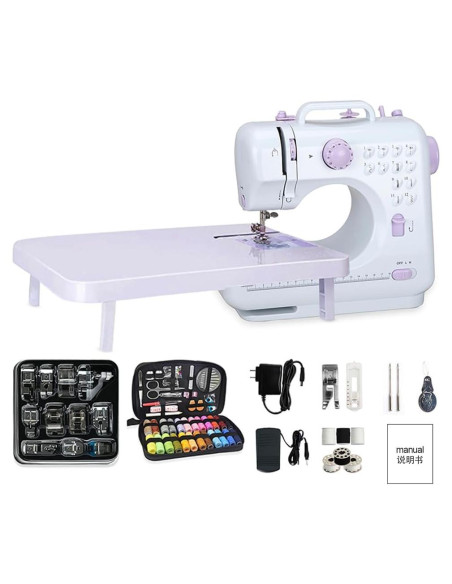 Mini máquina de coser portátil Tidjani 505A 12 puntadas 97 piezas