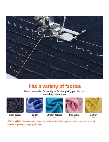 Mini máquina de coser portátil Tidjani 505A 12 puntadas 97 piezas