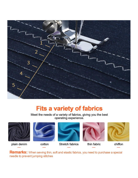 Mini máquina de coser portátil Tidjani 505A 12 puntadas 97 piezas