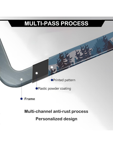 Marcos de Placa de Licencia LRZJYDMB Aventura Espera - 2 Piezas