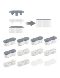 Bumpers de Asiento de Bidet Maylanny - 7 Piezas, Gris, 2 Alturas