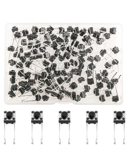120 Interruptores Táctiles de Botón Pulsador Juasky 6x6mm